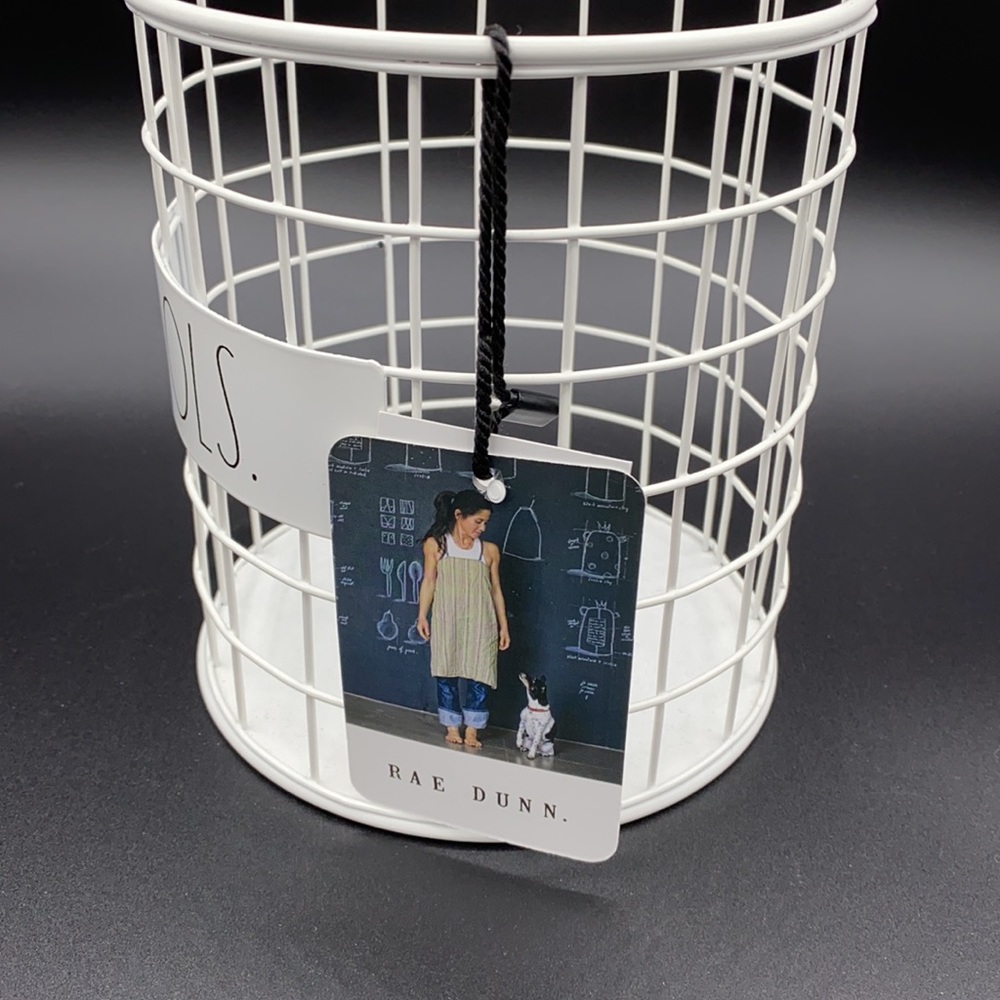 Rae Dunn White Wire Utensil Holder - Picture 3 of 5